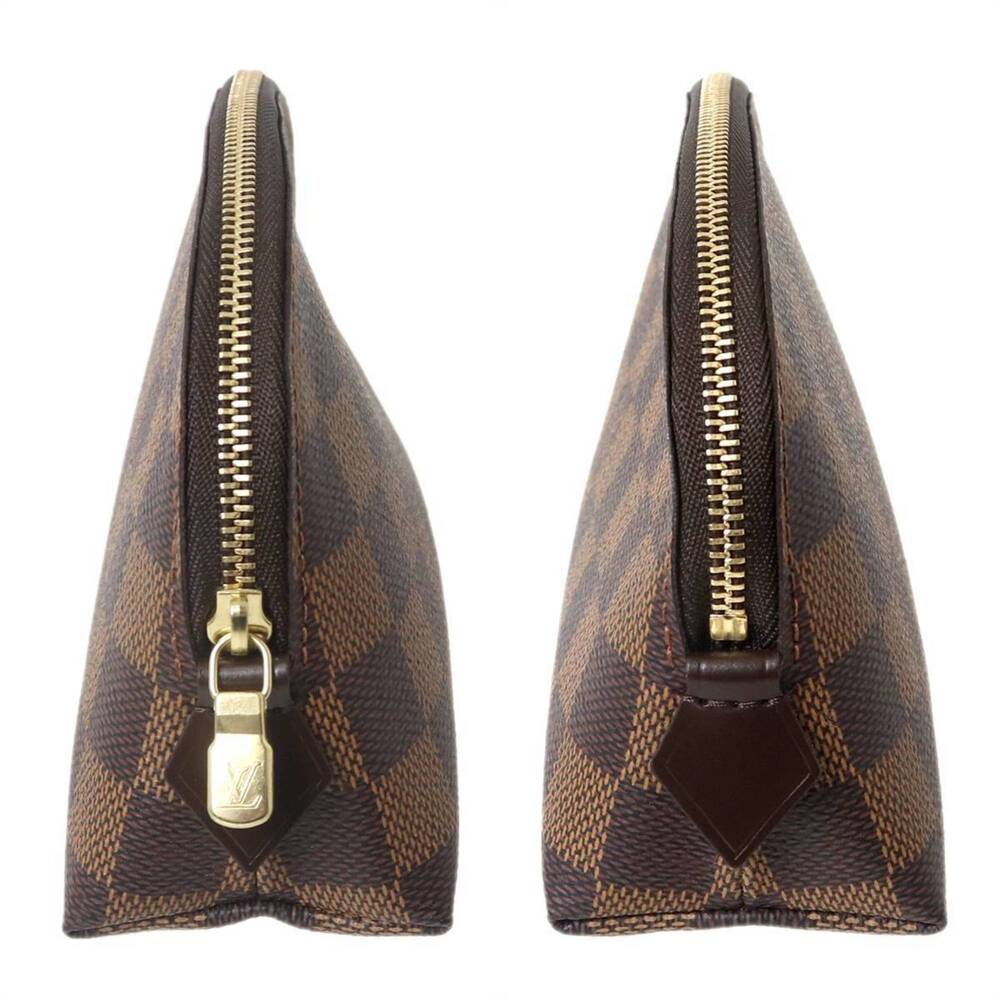 LOUIS VUITTON Authentic Brown Damier Pochette Pouch - Picture 3 of 9